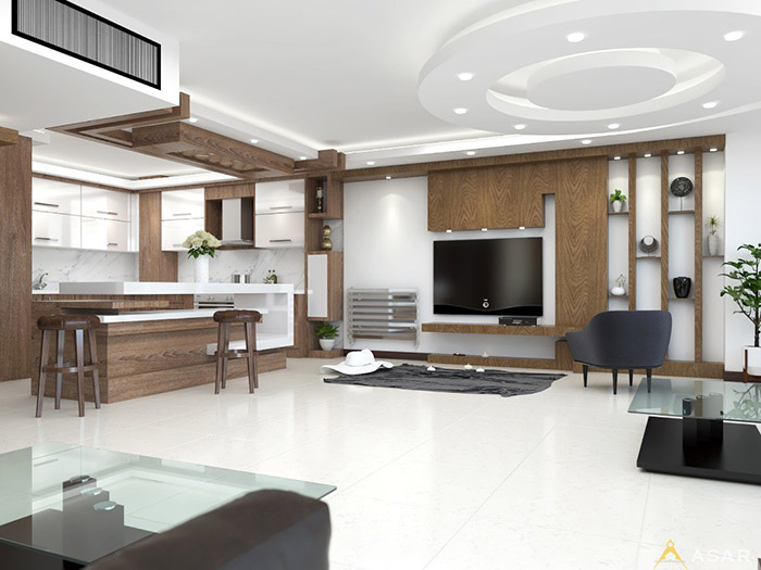 Modern style hall design